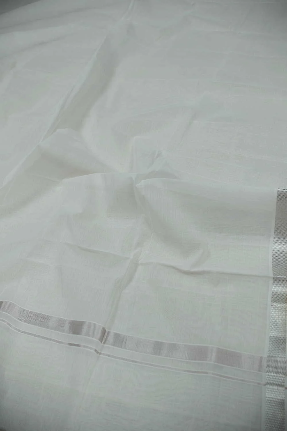 Cream Handwoven Cotton Dhoti with Grey Ikat Shirt - Image 4