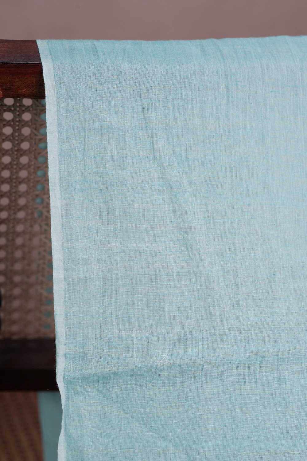 Turquoise Green Handwoven Cotton Fabric