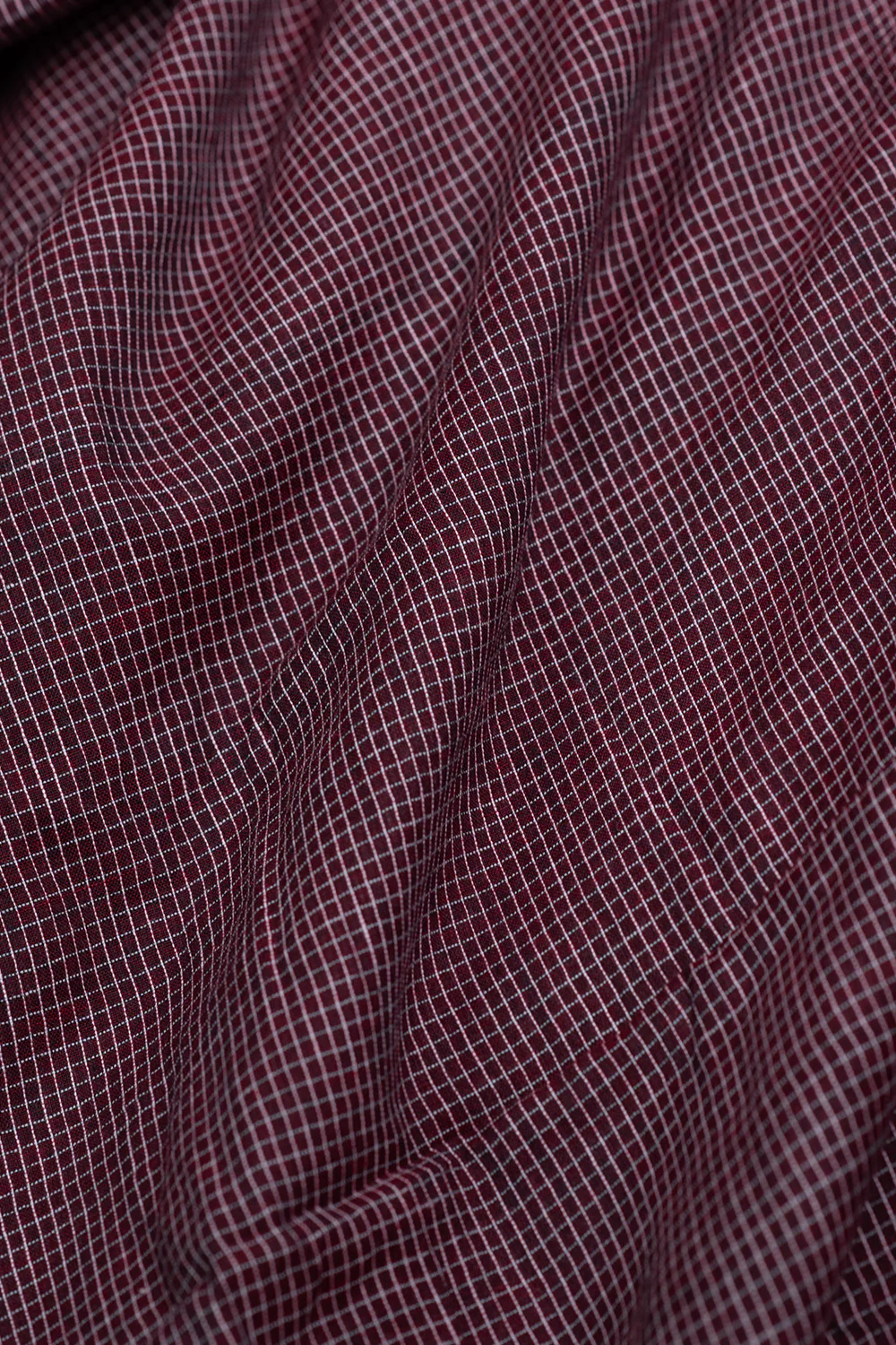 Mahogany Brown Handwoven Cotton Fabric - Image 3