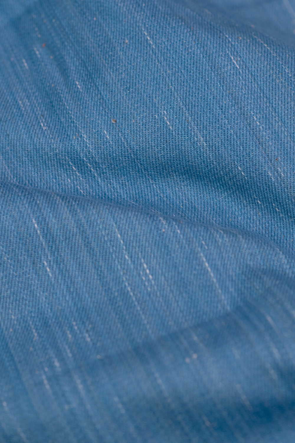 Blue Shaded Denim Reversible Fabric