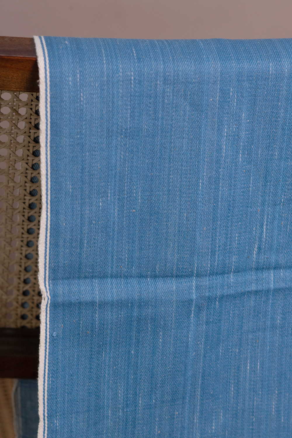 Blue Shaded Denim Reversible Fabric - Image 2