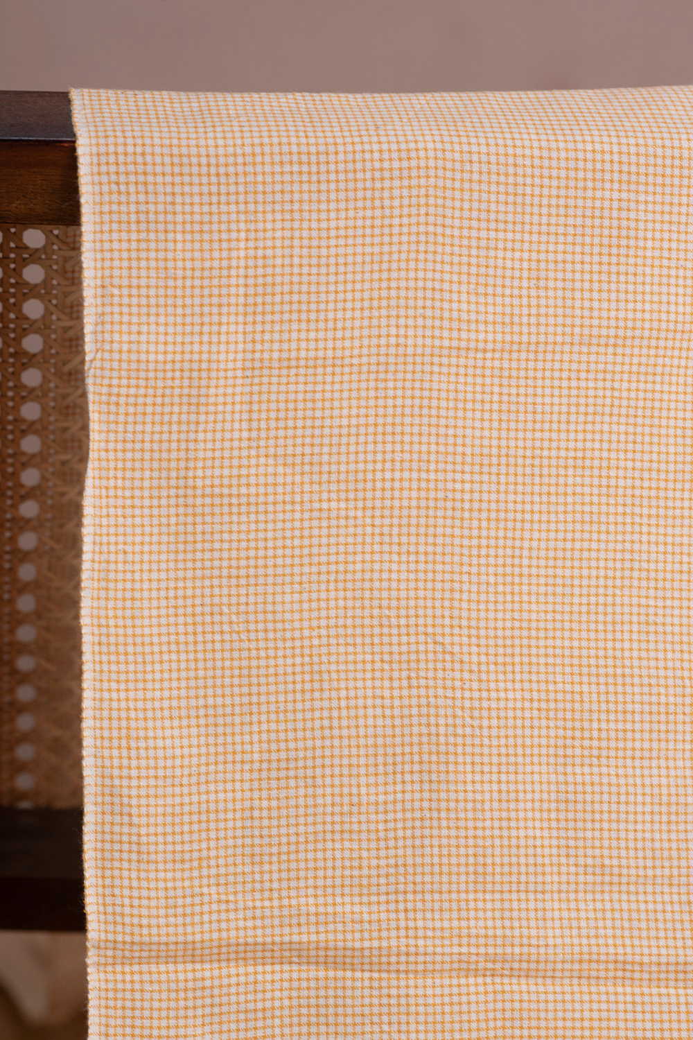 Mini Checkered Handwoven Cotton Fabric