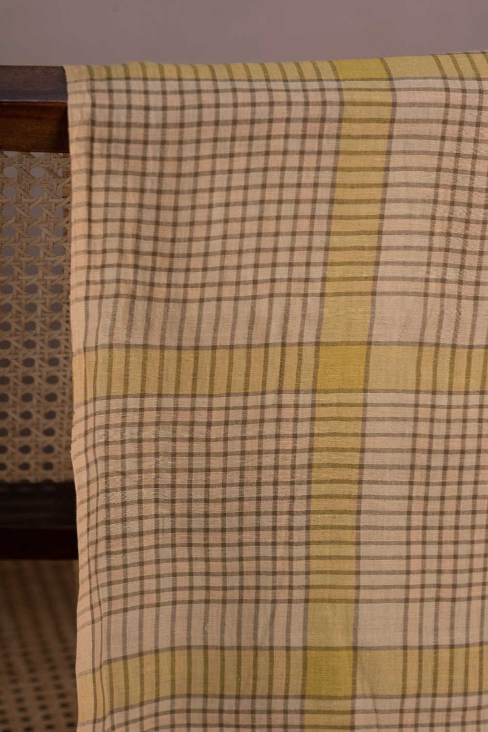 Classic Checks Handwoven Cotton Fabric - Image 2