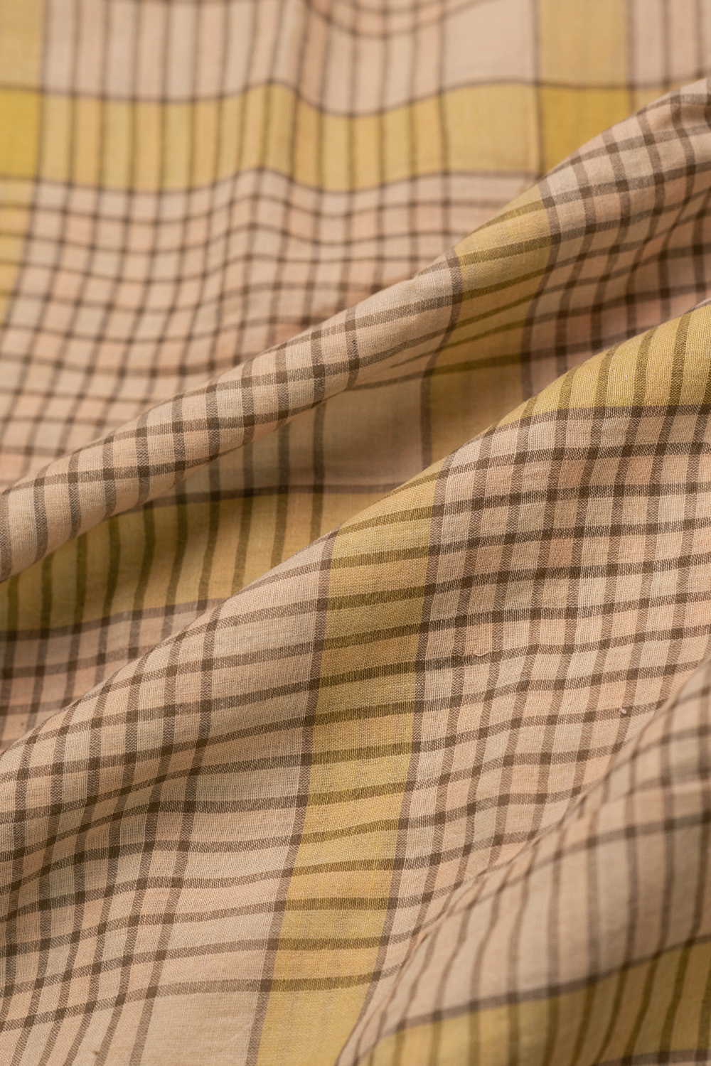 Classic Checks Handwoven Cotton Fabric - Image 3