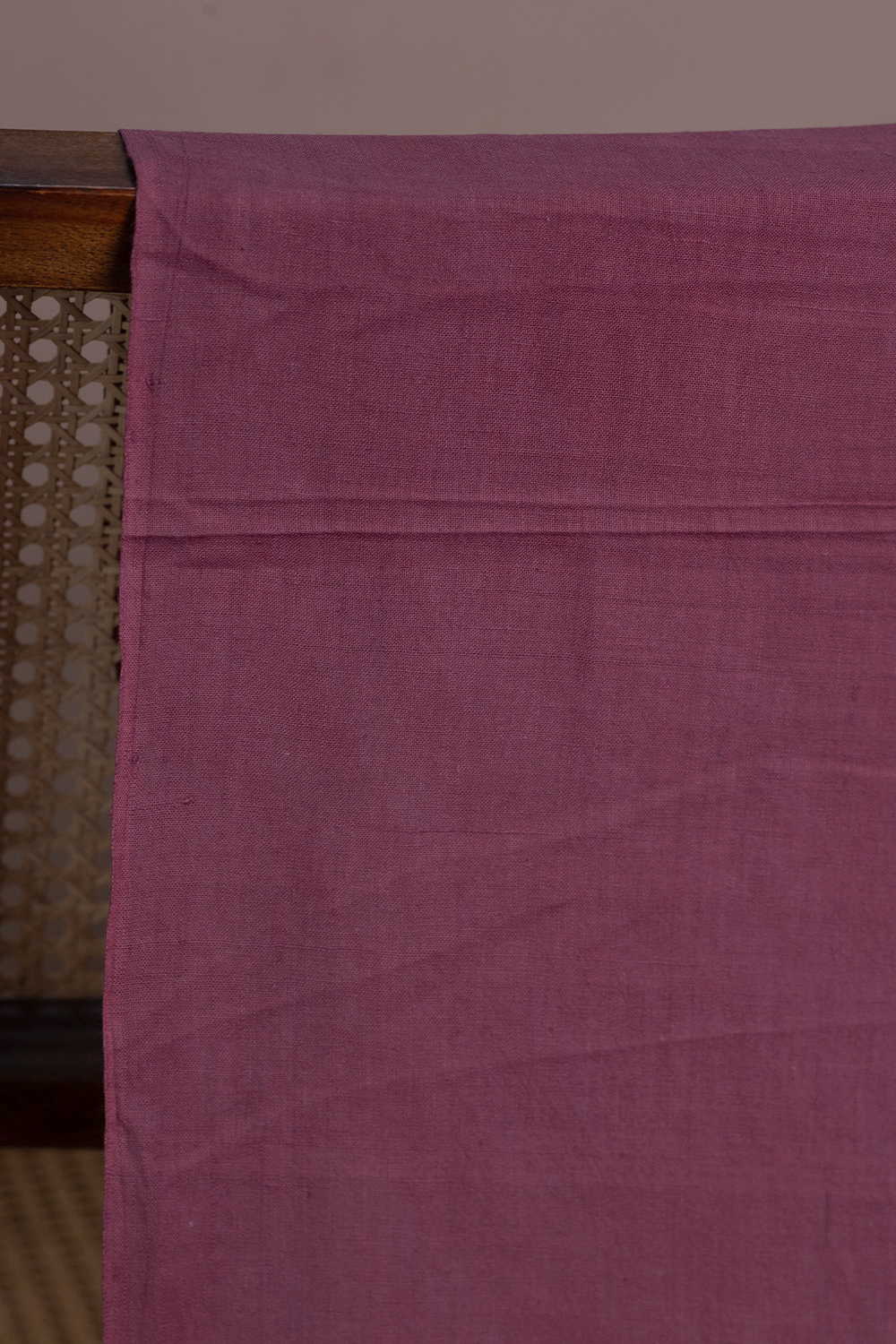 Rust Purple Handspun Handwoven Cotton Fabric