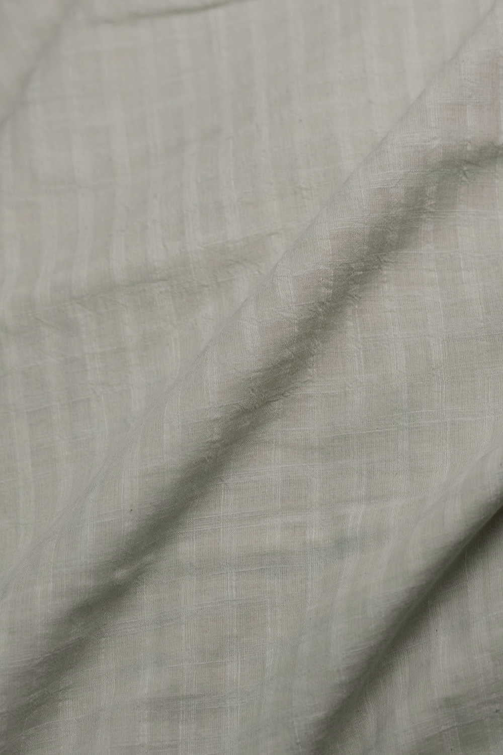 Pastel Green Handwoven Cotton Fabric - Image 3
