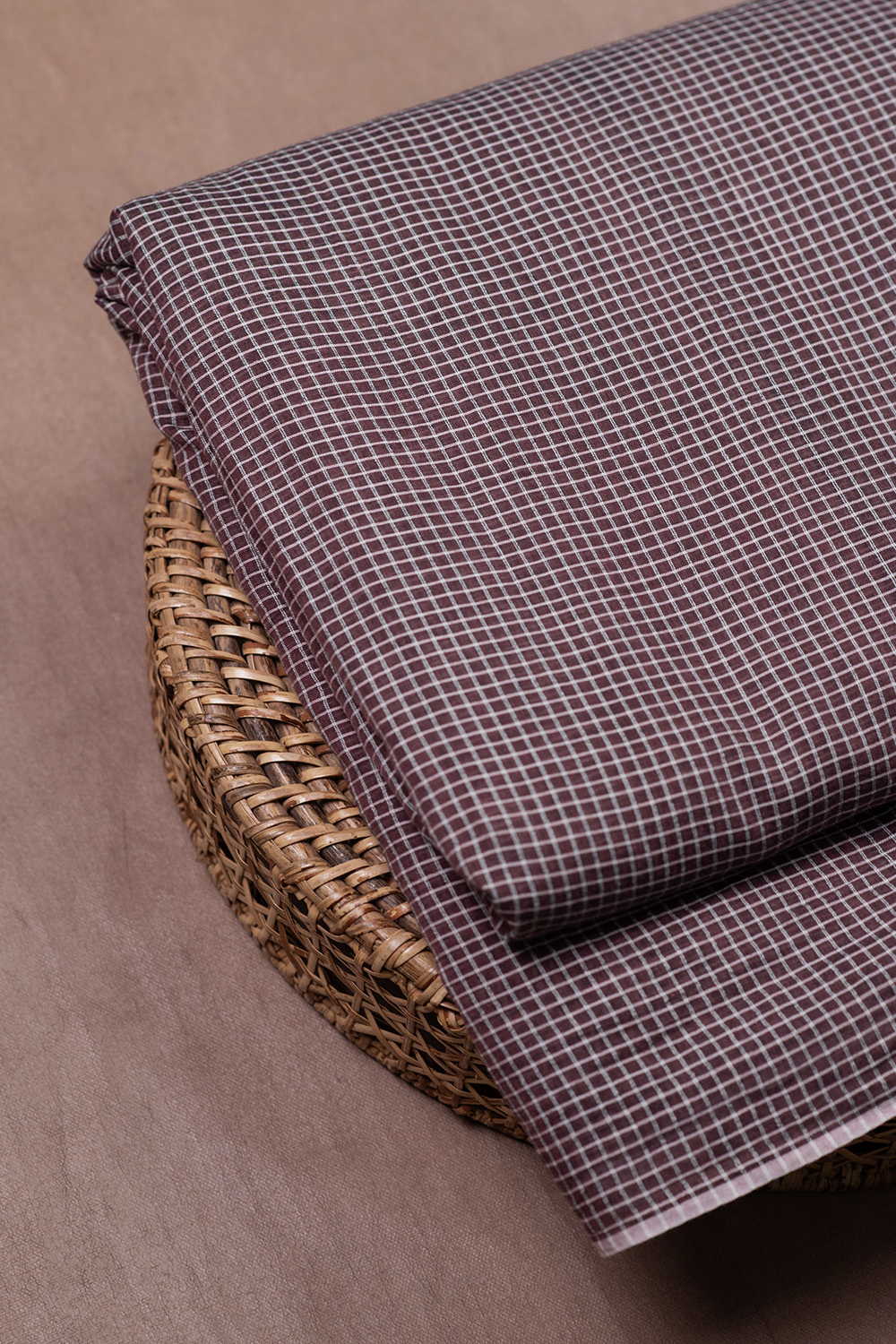 Mini Checks - Handwoven Cotton Fabric - Image 2