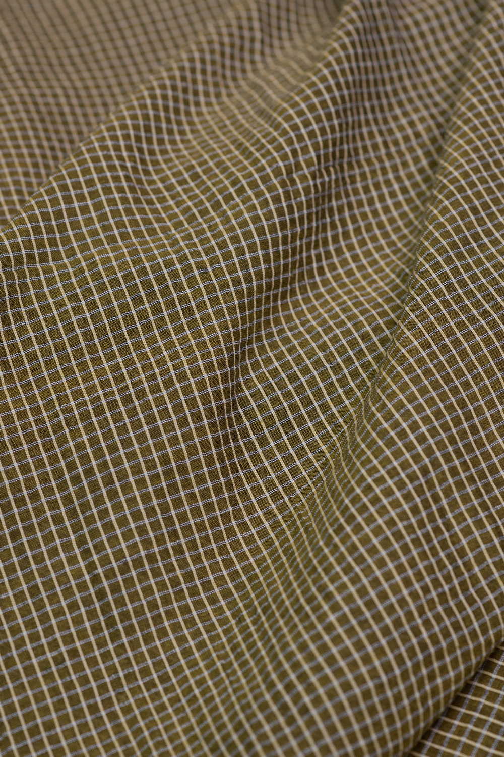 Shade of Green Handwoven Cotton Fabric - Image 3