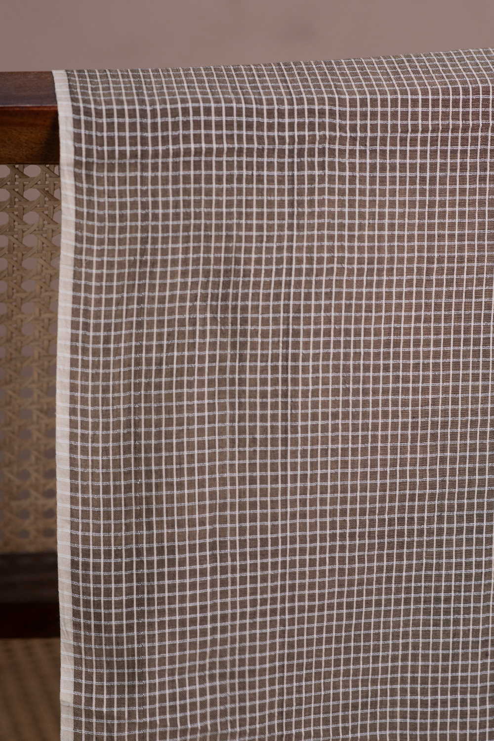 Dusty Grey Handwoven Cotton Fabric