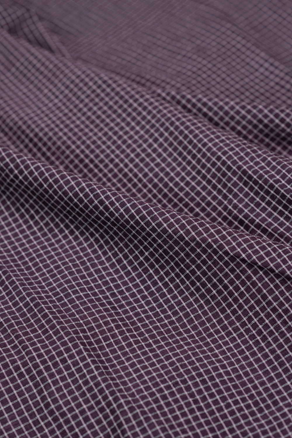 Rust Purple Shaded Handwoven Cotton Fabric - Image 3