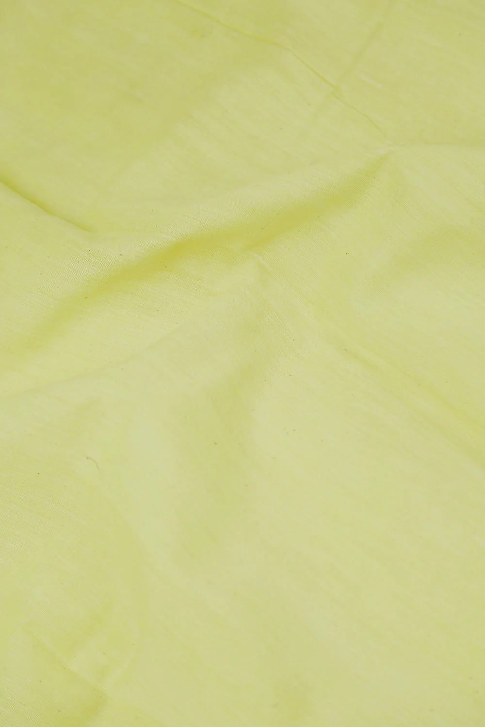 Light Yellow Handspun Handwoven Cotton Fabric - Image 3