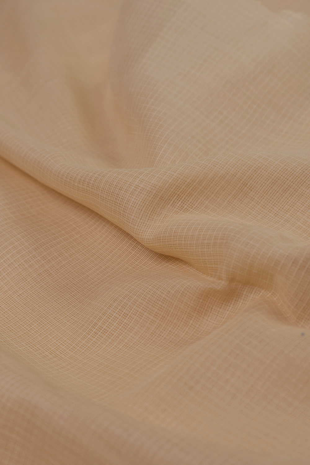 Soft Yellow Kota Cotton Fabric - Image 3
