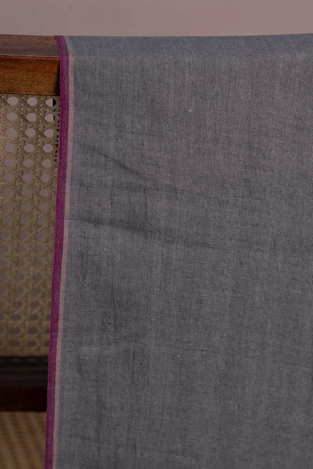 Shade of Grey Handwoven Linen Fabric