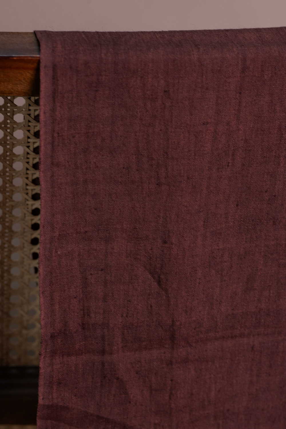 Shade of Brown Handwoven Linen Fabric