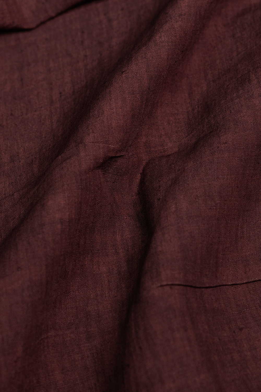 Shade of Brown Handwoven Linen Fabric - Image 3