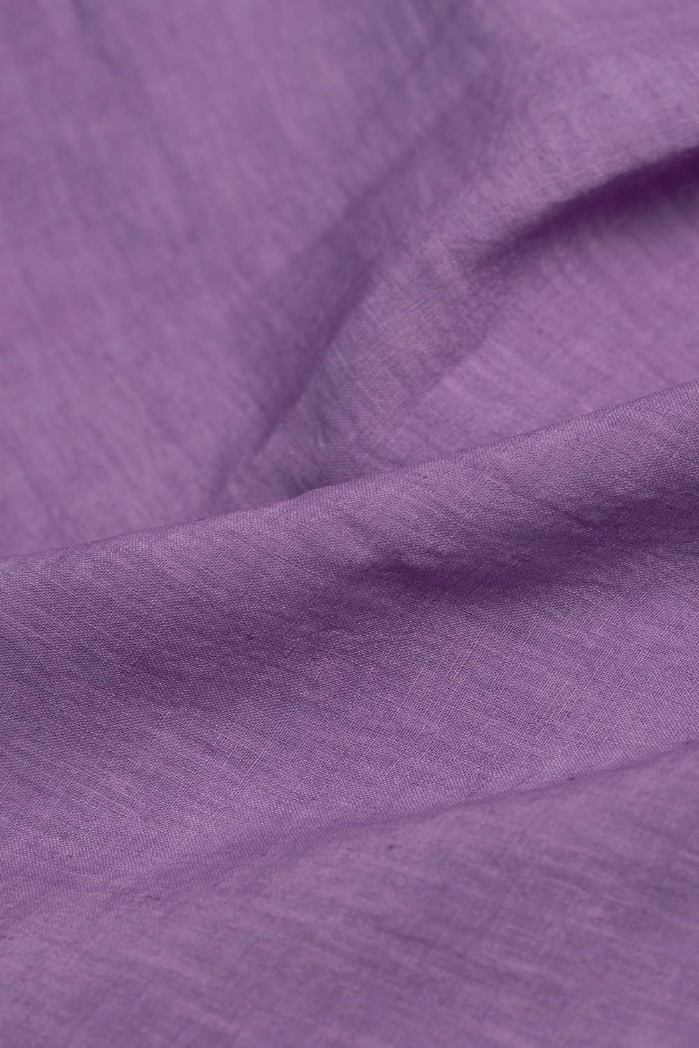 Lavender Shade Handwoven Linen Fabric - Image 3