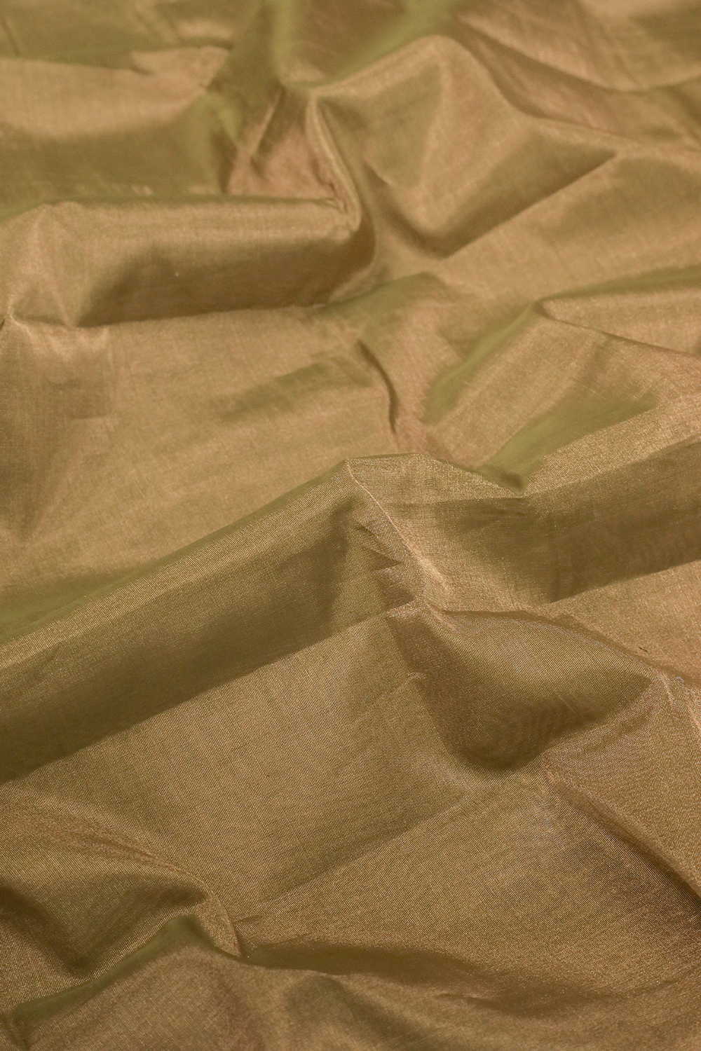 Pickle Green Handwoven Tissue Maheshwari saree - Image 3