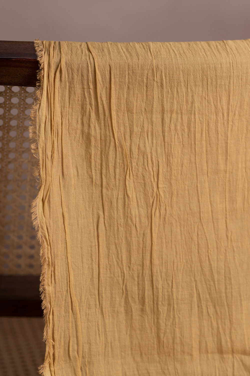 Plain Yellow Mul Cotton Fabric