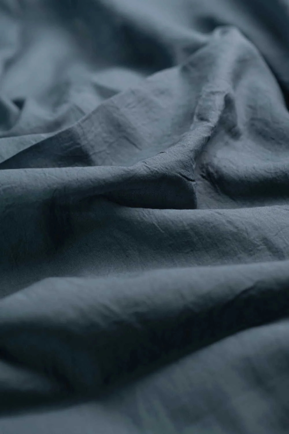 Shade of Graphite Grey Mul Cotton Fabric - Image 3