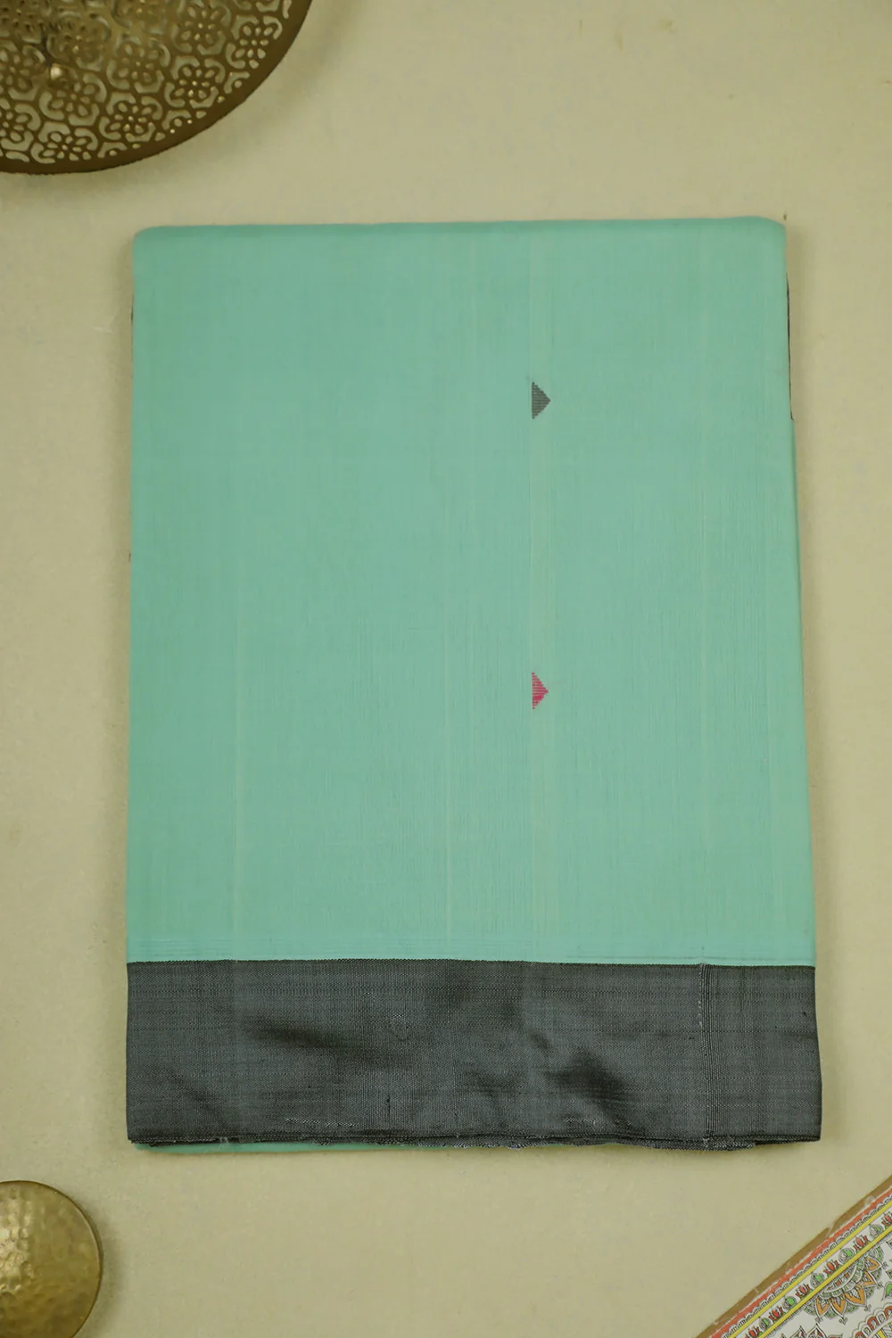 Pista Green Handwoven Saree