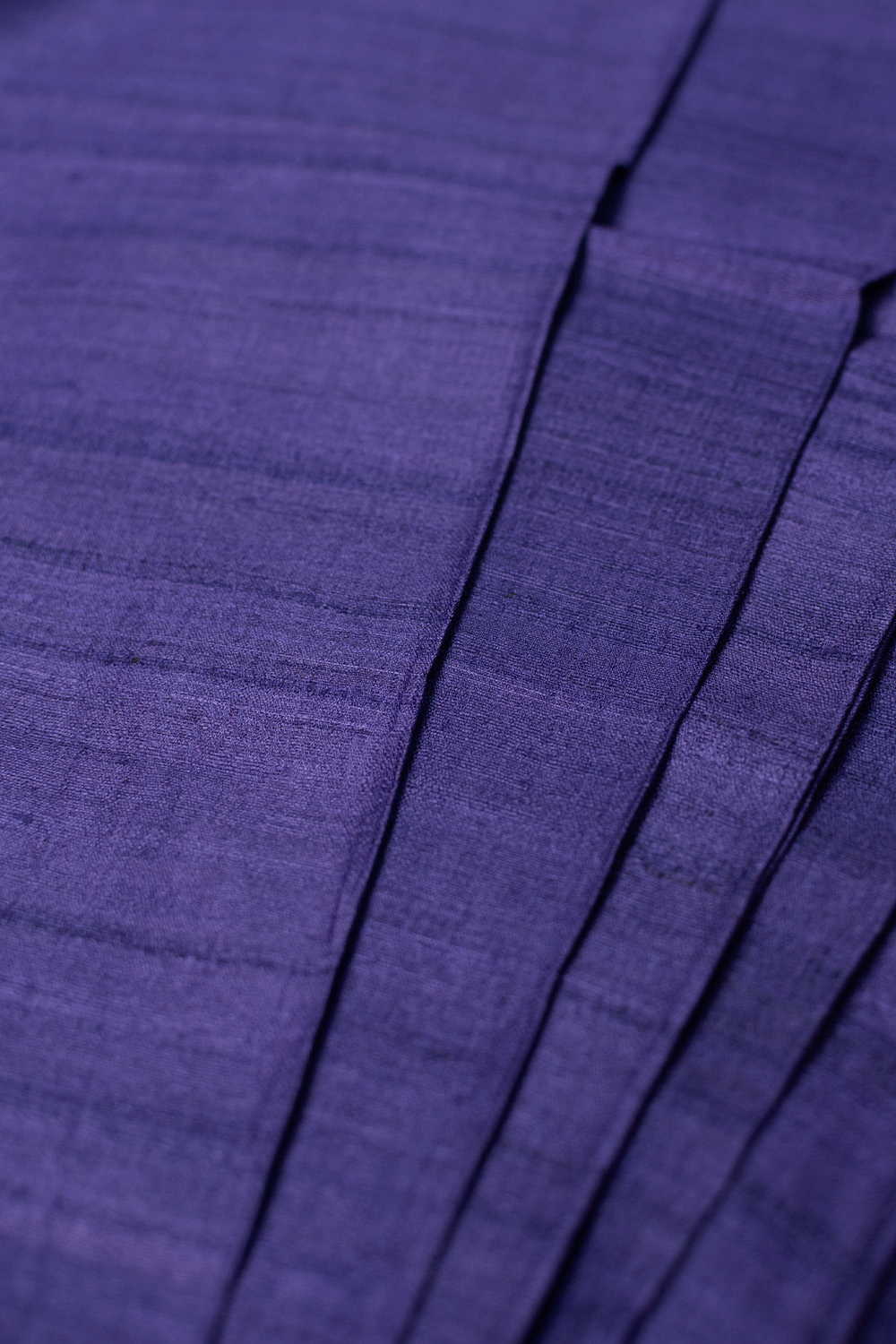Velvet Purple Handspun Gicha Tussar Silk Fabric