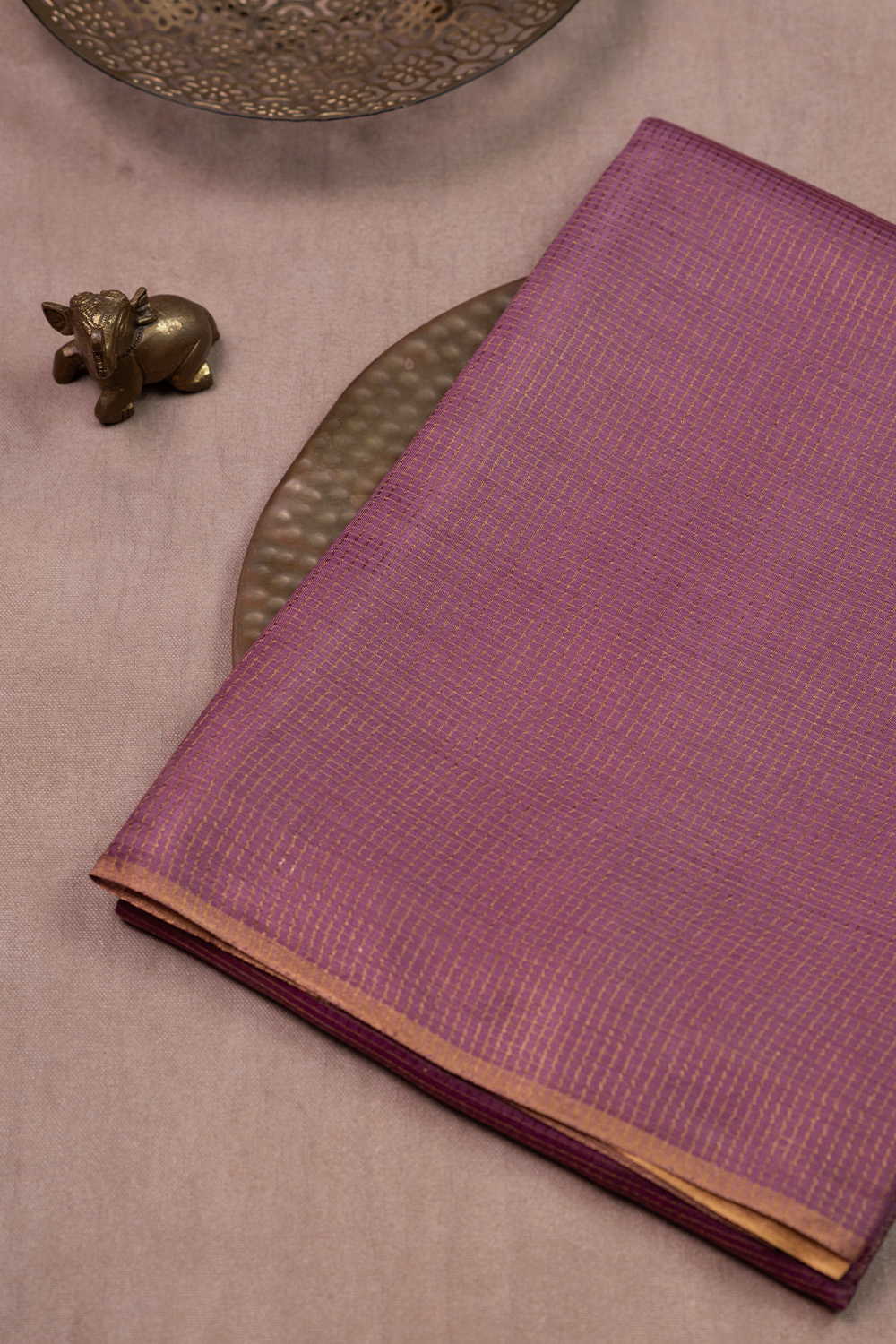 Purple Haze Tussar Silk saree