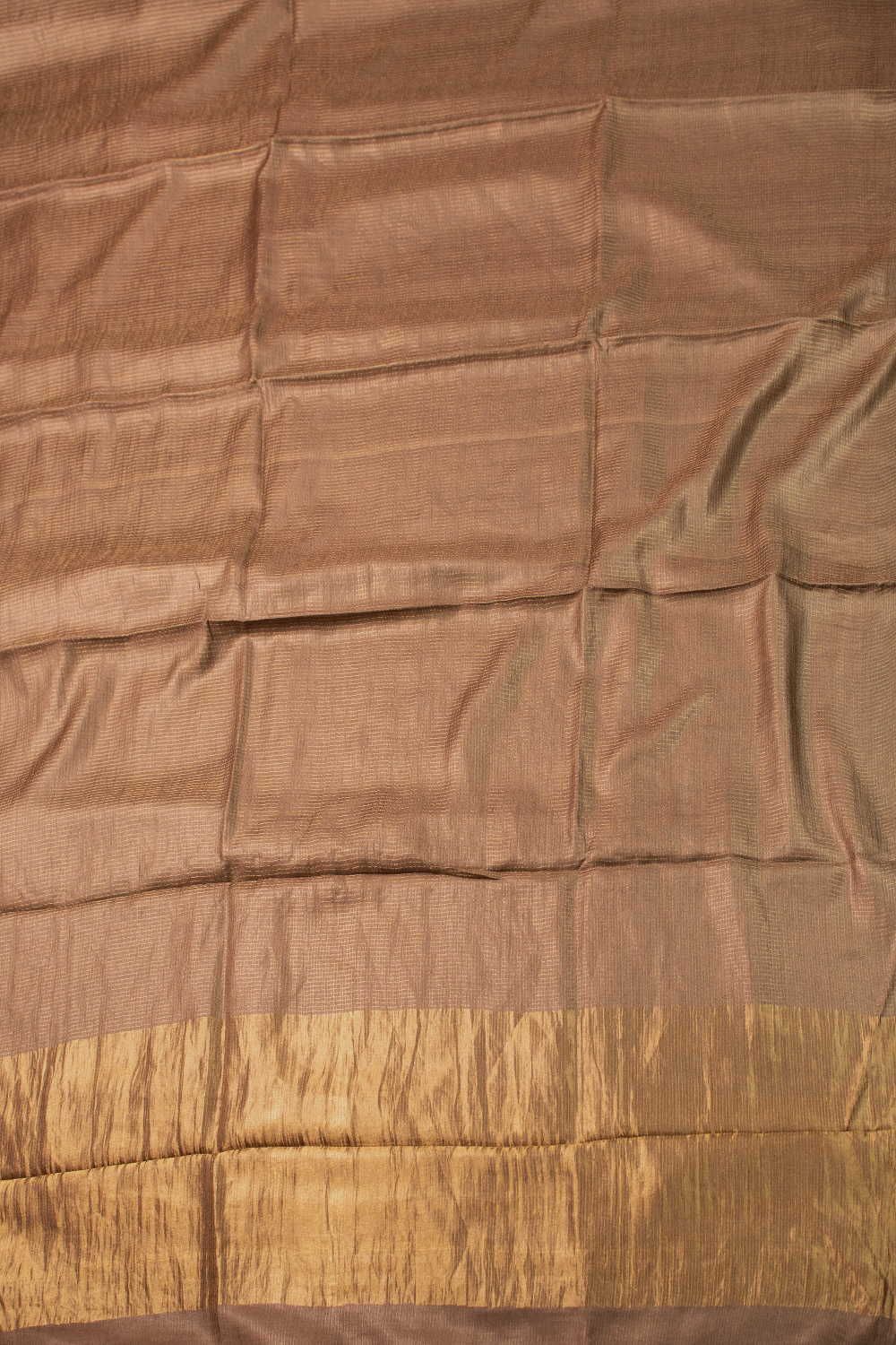 Bronze Shaded Tussar Silk saree - Image 2