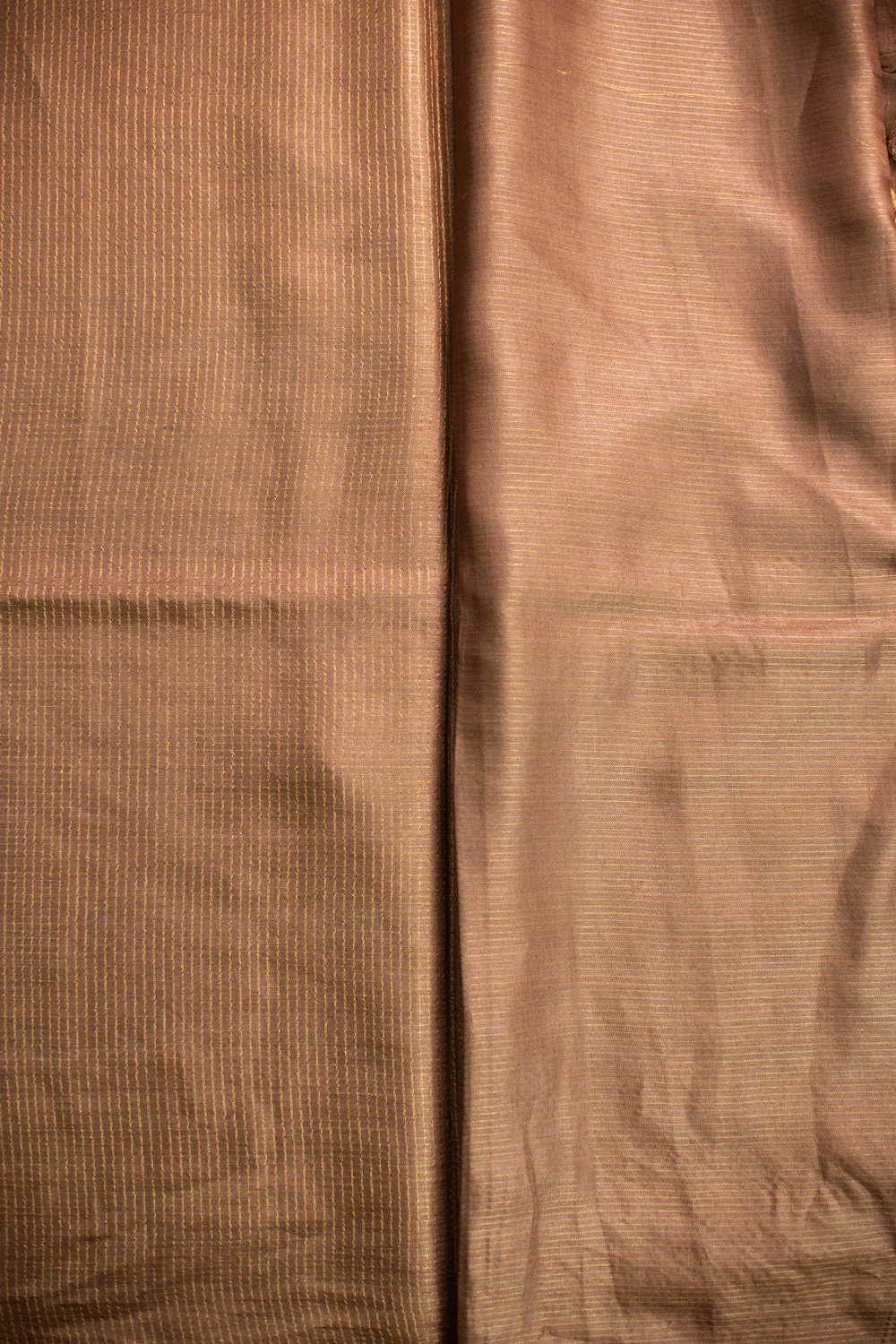 Bronze Shaded Tussar Silk saree - Image 4