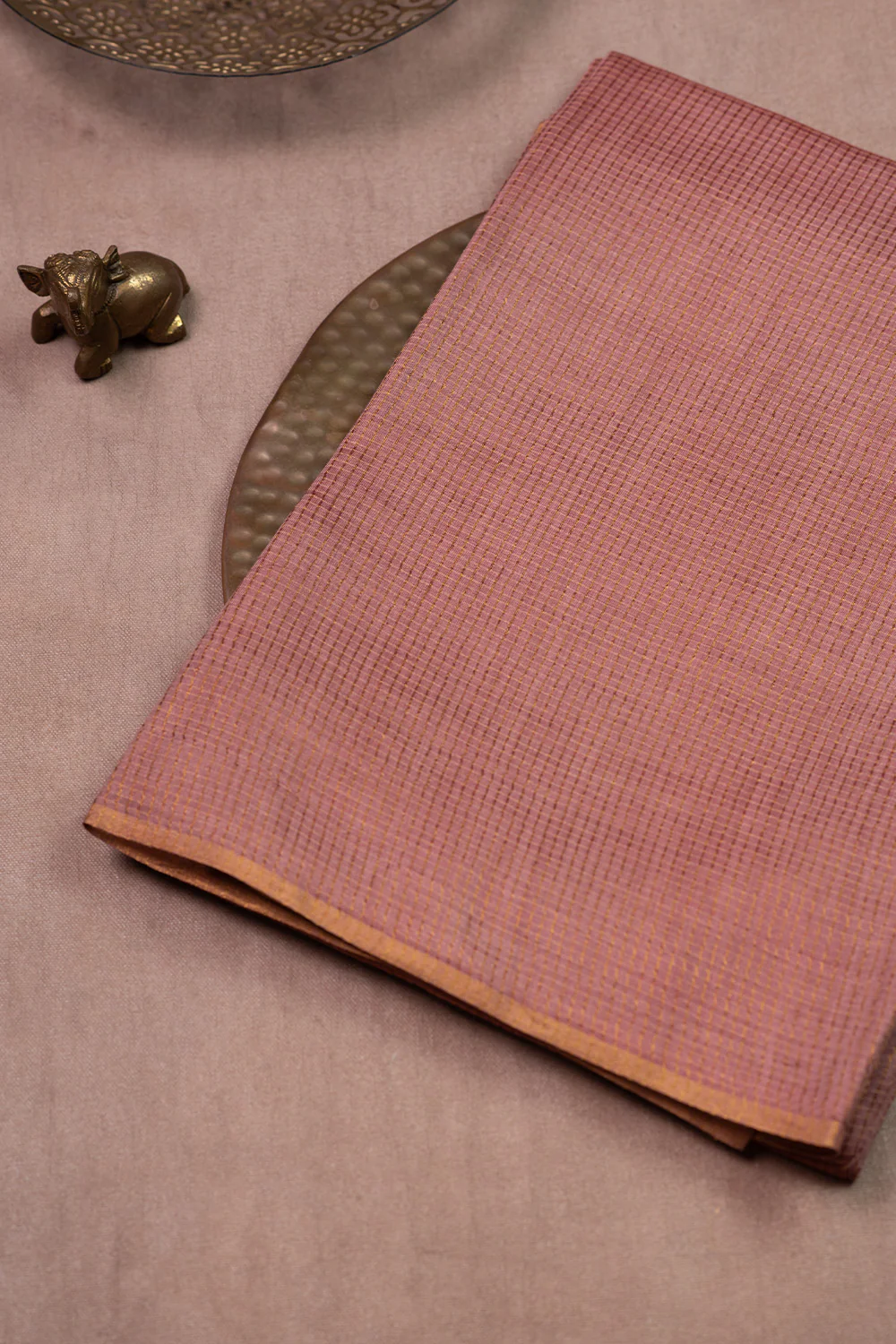 Shade of Pink Tussar Silk saree