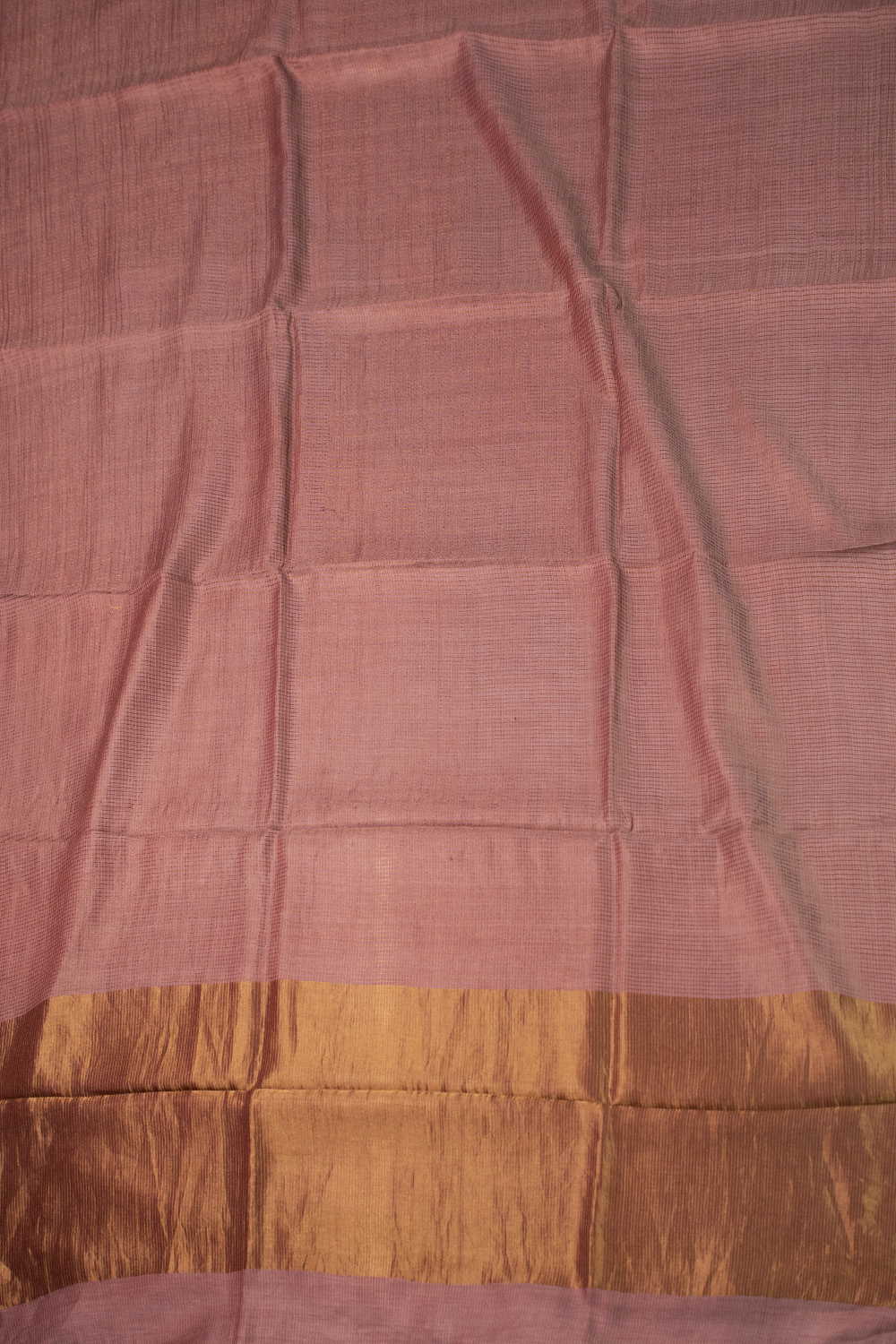 Shade of Pink Tussar Silk saree - Image 2