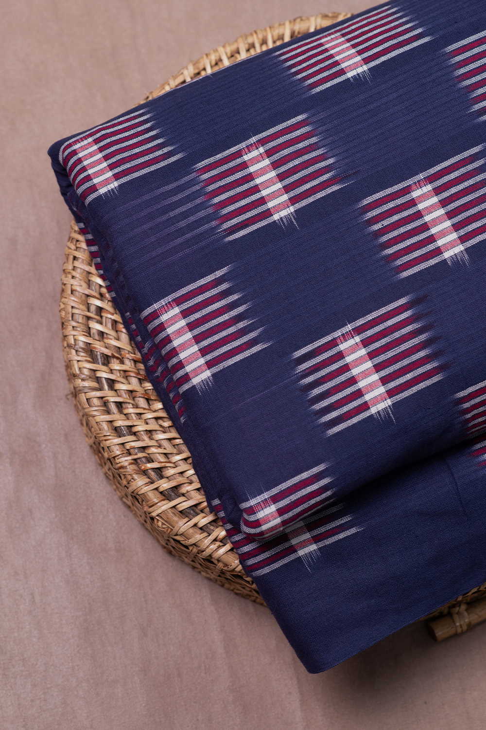 Indigo Crossroads Double Ikat Cotton Fabric