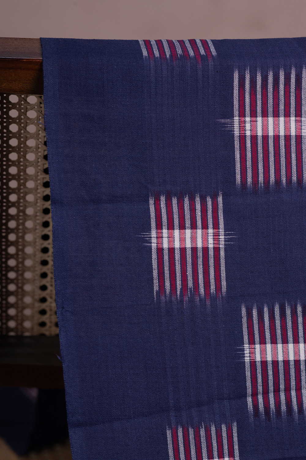 Indigo Crossroads Double Ikat Cotton Fabric - Image 2