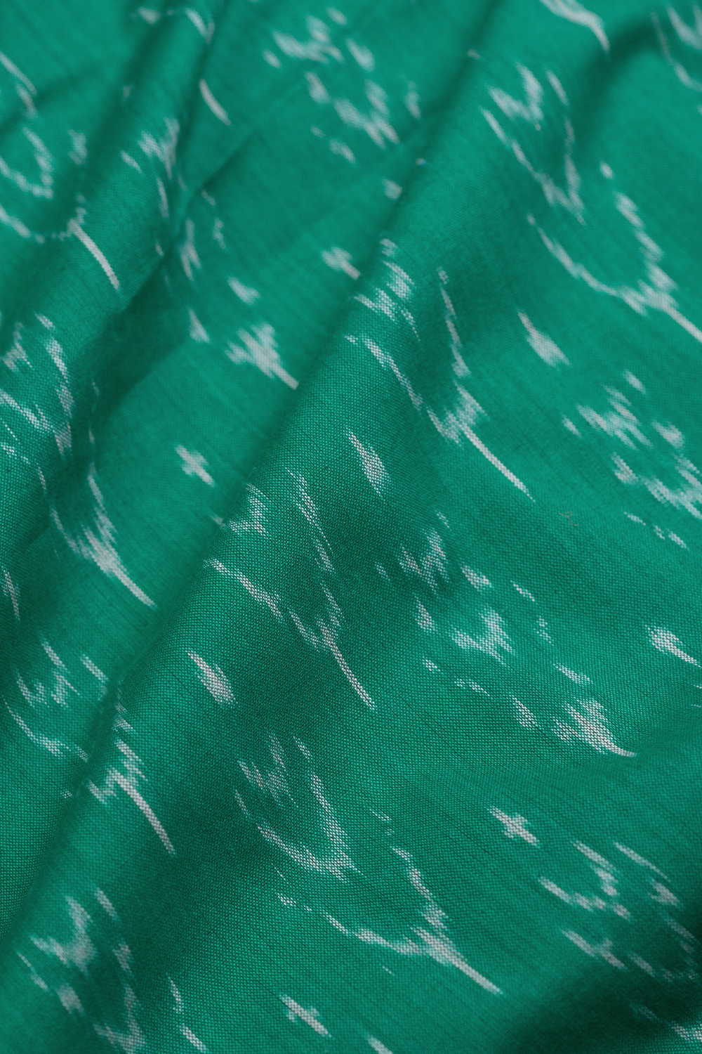Green Ikat Cotton Fabric - Image 3
