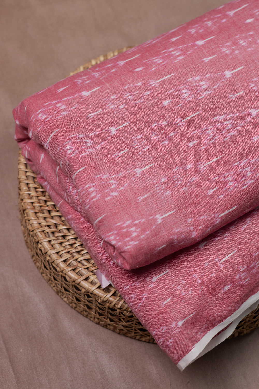 Pink Ikat Cotton Fabric