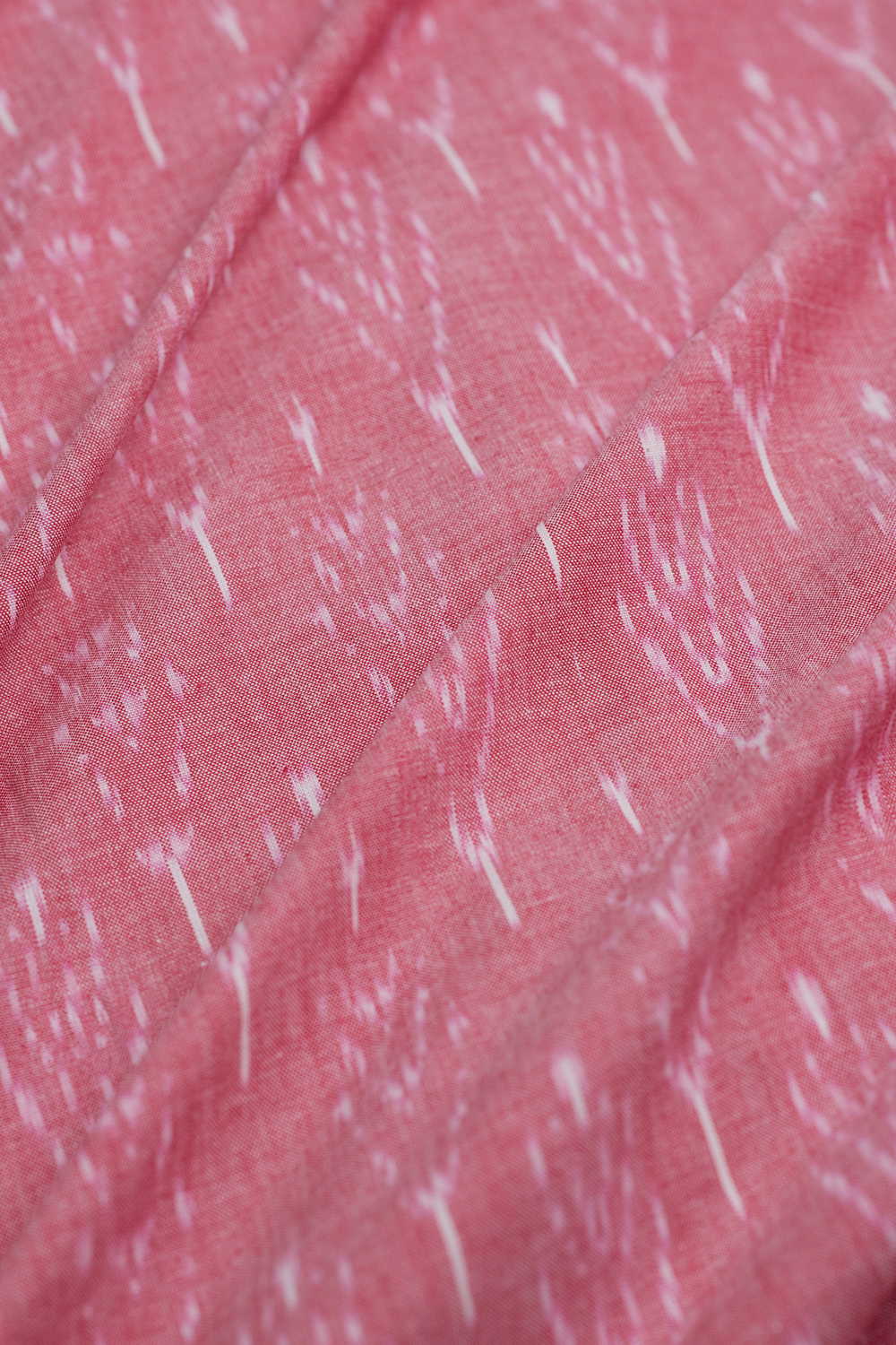 Pink Ikat Cotton Fabric - Image 3