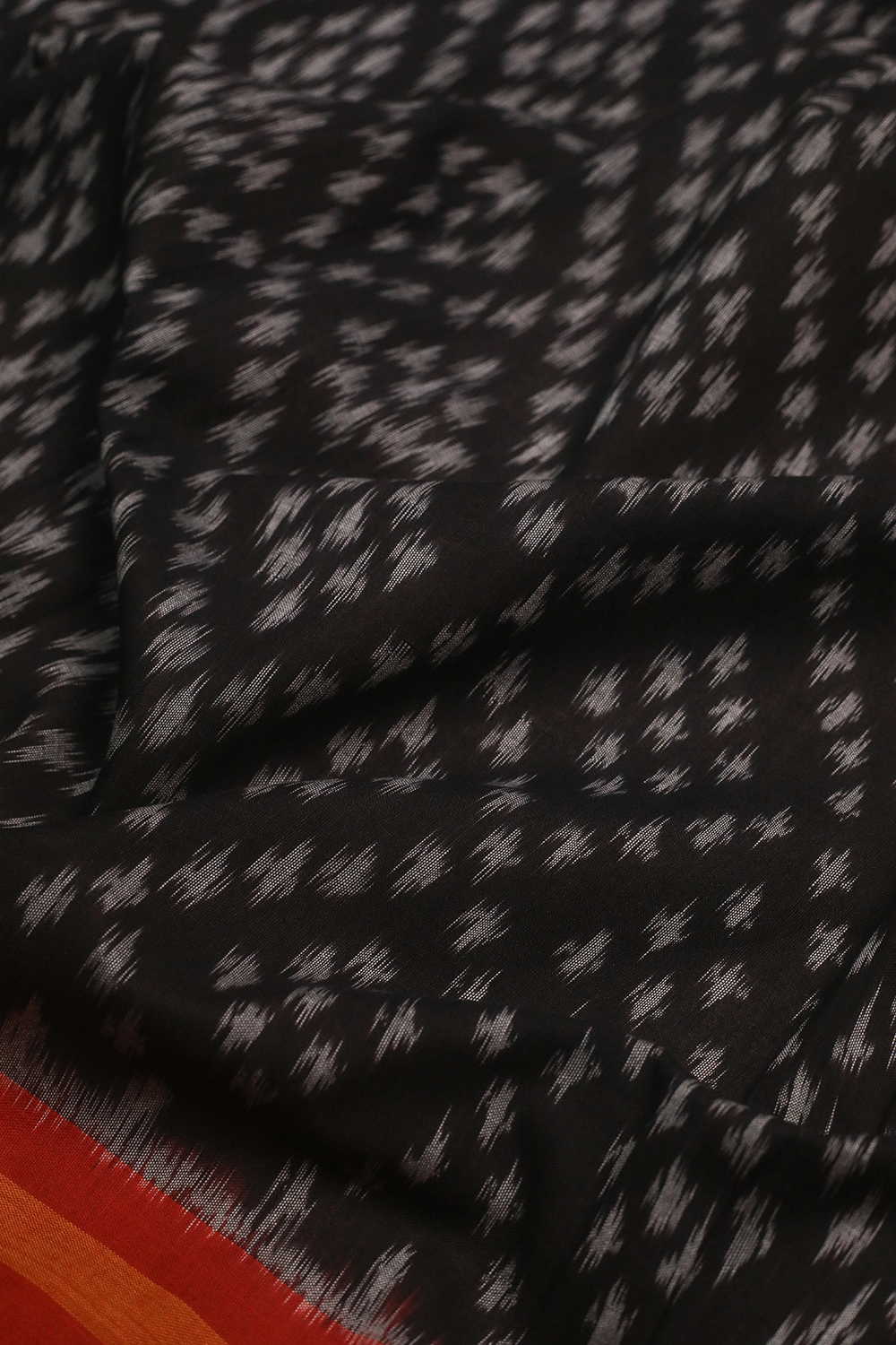 Patterned Design - Black Ikat Cotton Fabric - Image 3