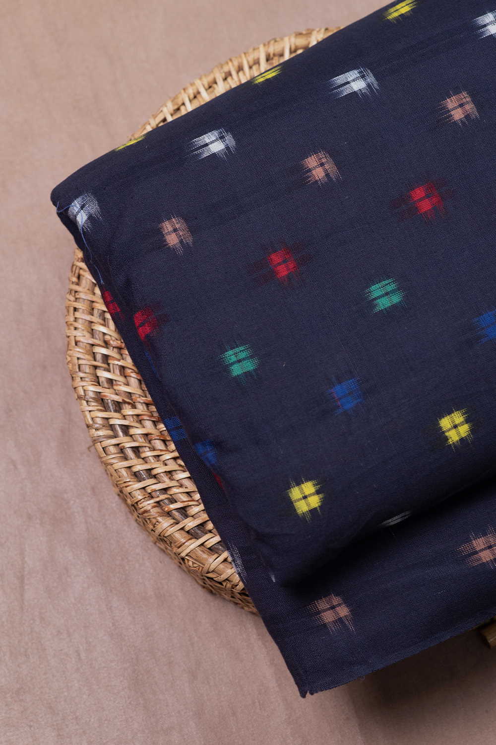 Mixed Color Buttas Double Ikat Cotton Fabric - Image 3