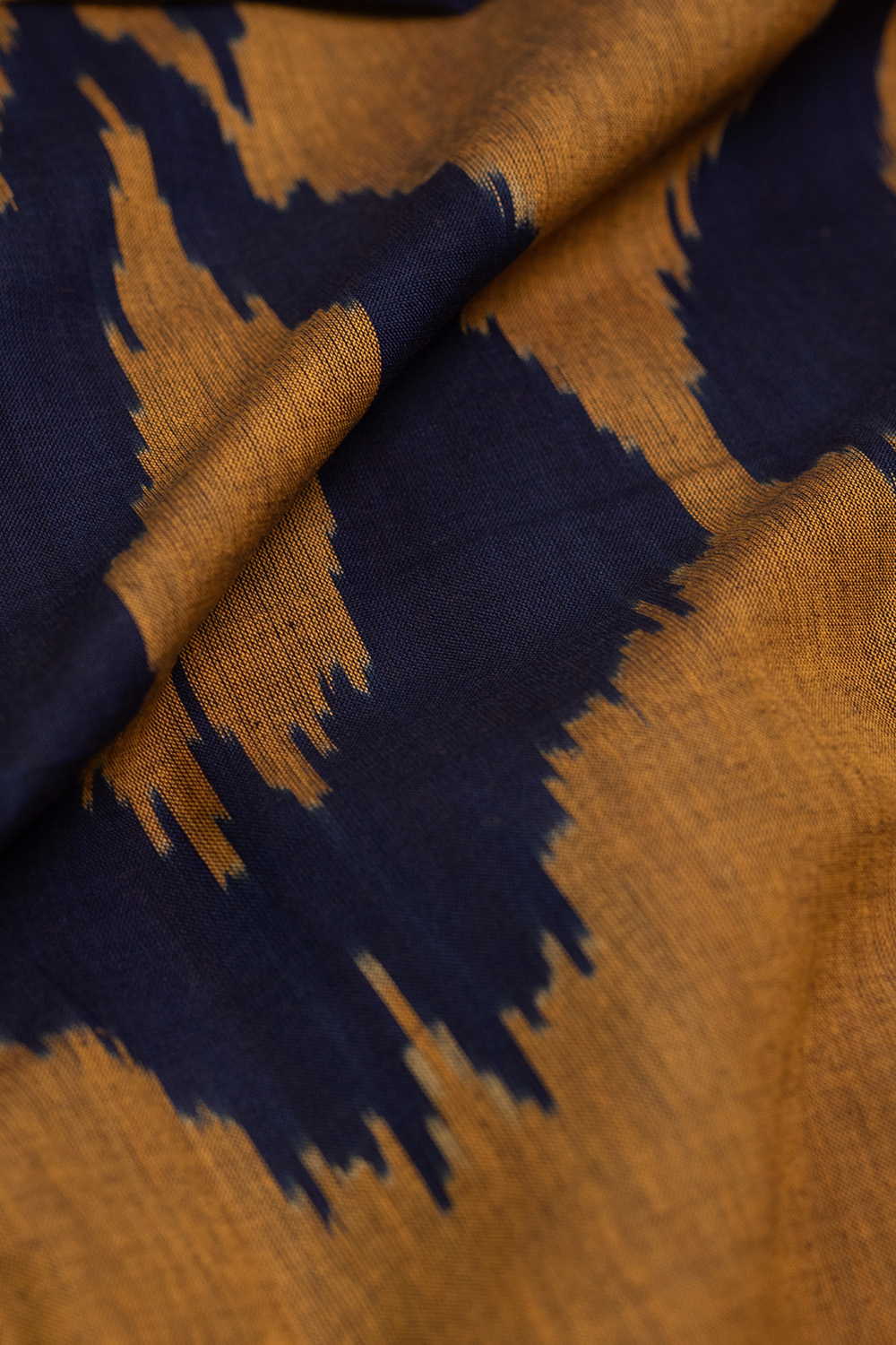 Big Butta - Mustard Yellow Ikat Cotton Fabric - Image 2