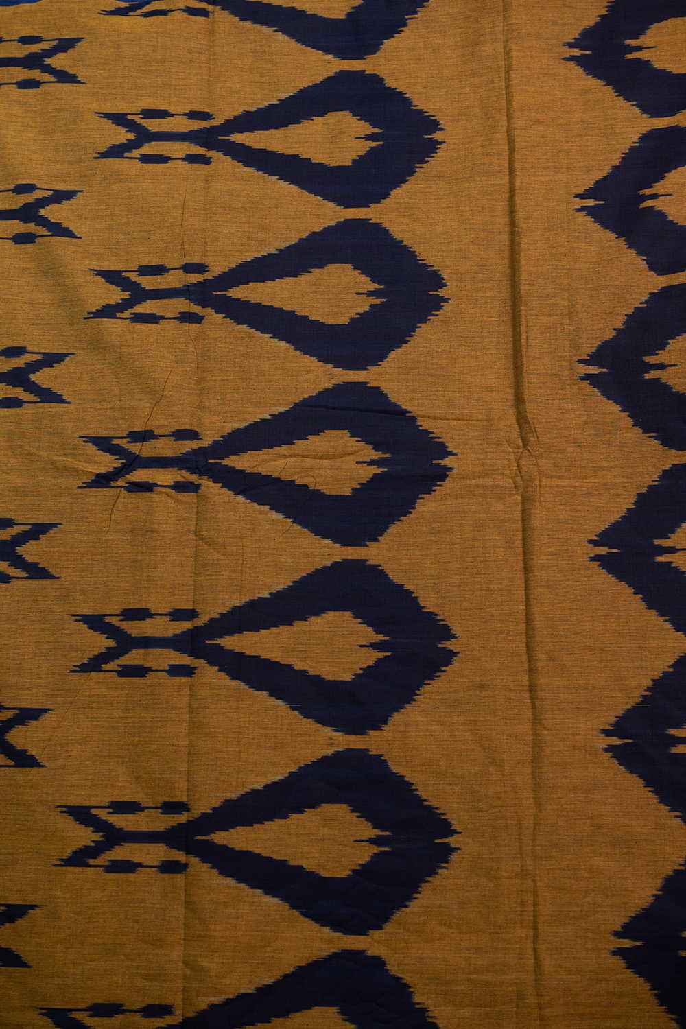 Big Butta - Mustard Yellow Ikat Cotton Fabric - Image 4
