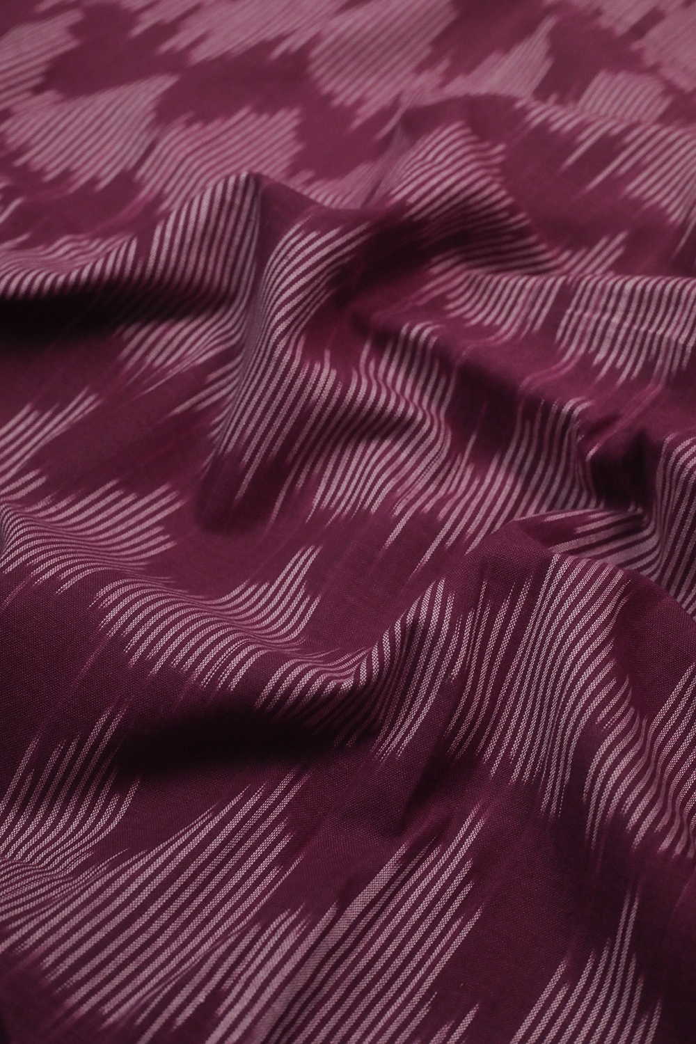 Purple - Irregular Pattern Ikat Cotton Fabric - Image 3