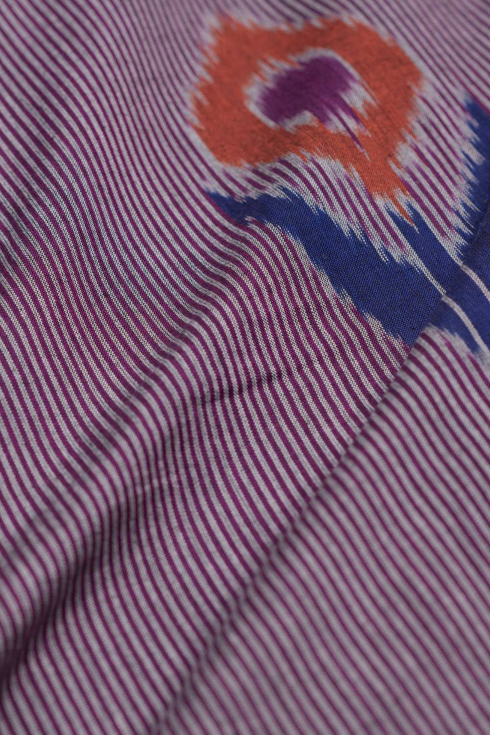 Mayur Feather Ikat Cotton Fabric - Image 3