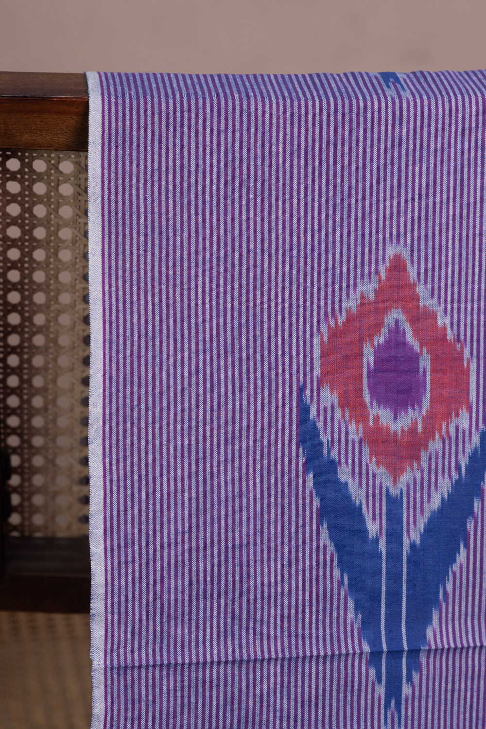 Feather Flame Ikat Cotton Fabric