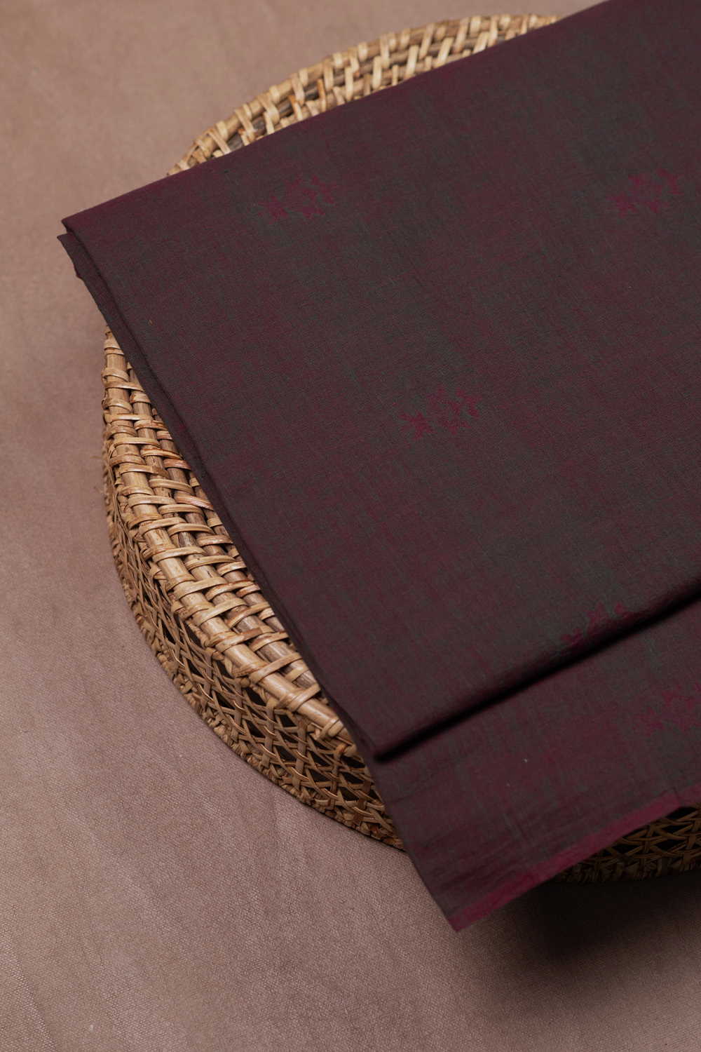 Twin Shaded Color Jamdani Cotton Fabric - Image 2