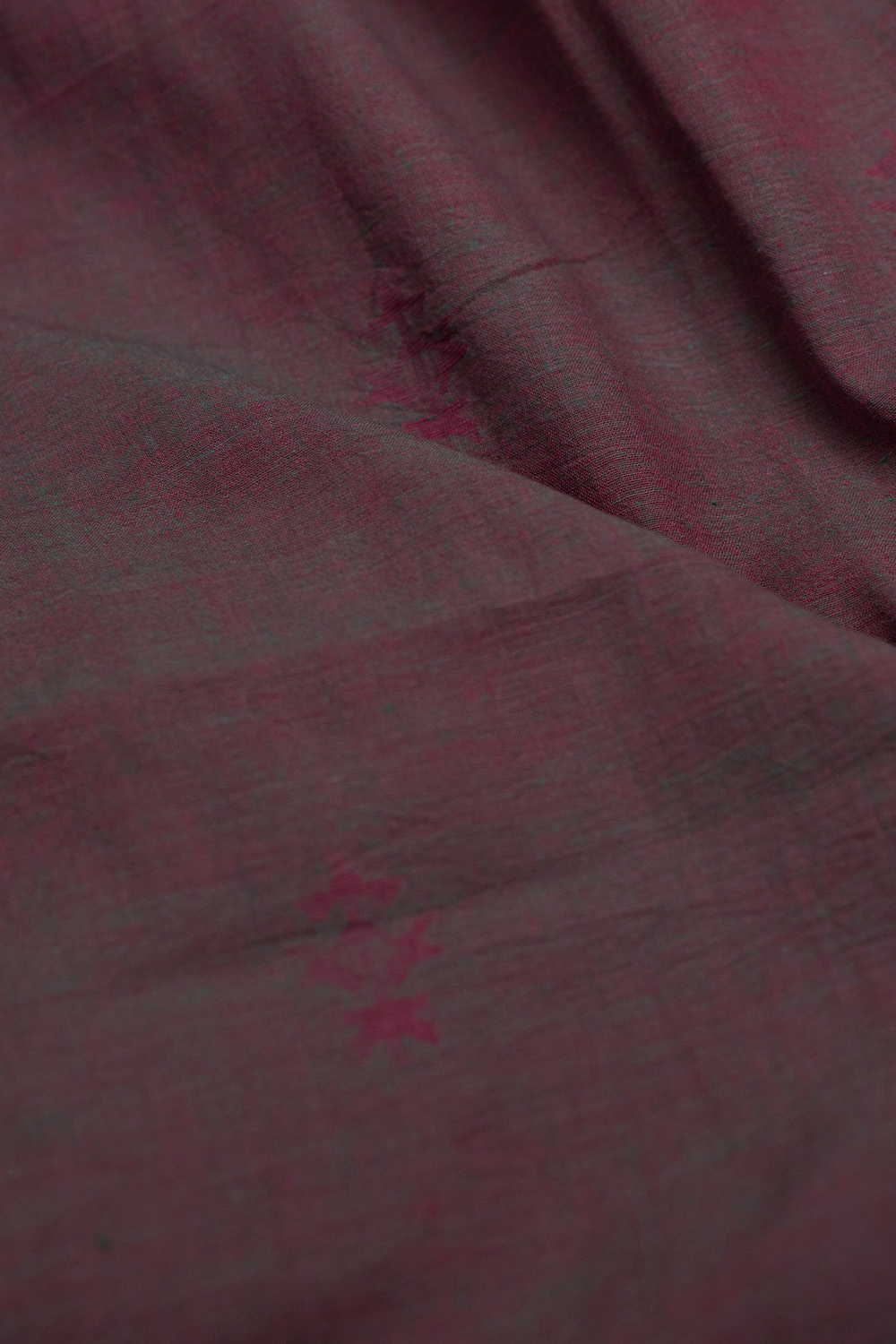 Twin Shaded Color Jamdani Cotton Fabric - Image 3