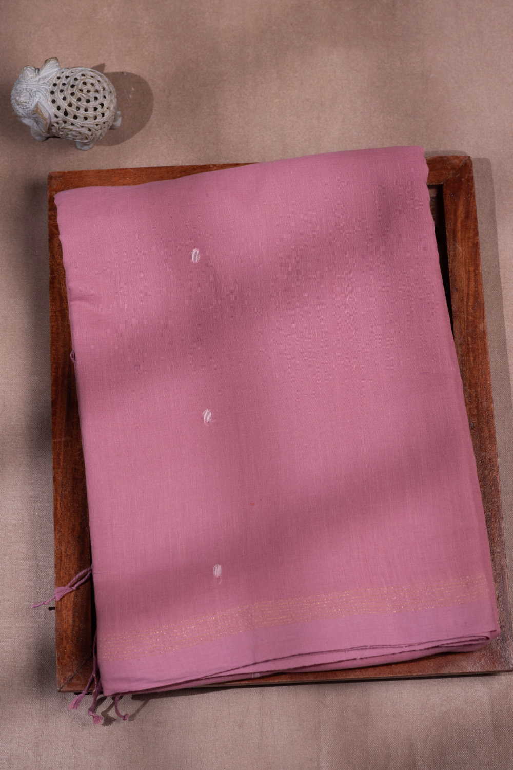 Soft Pink Jamdani Cotton saree