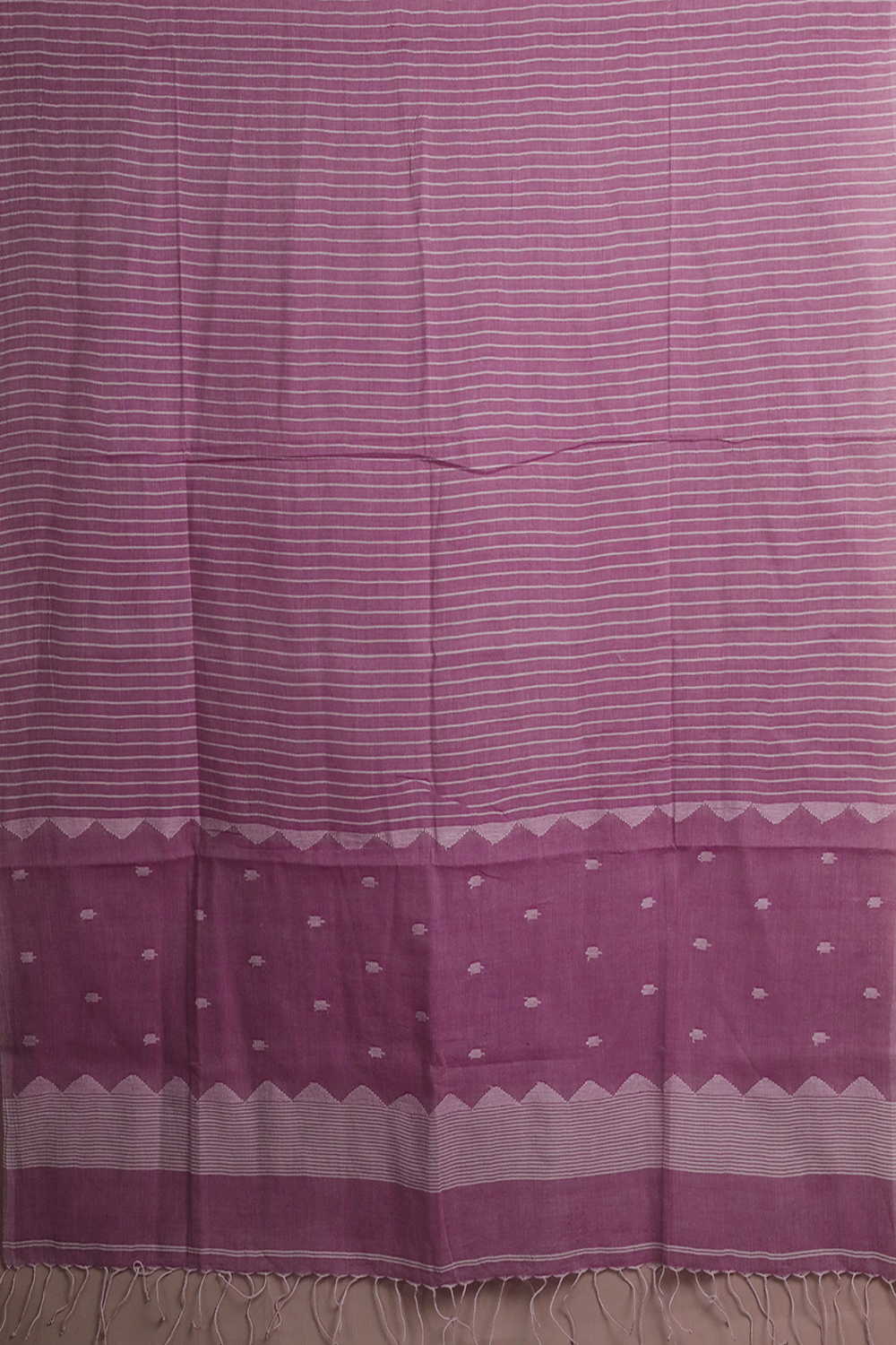 Light Pink Jamdani Cotton Top & Dupatta - Image 4