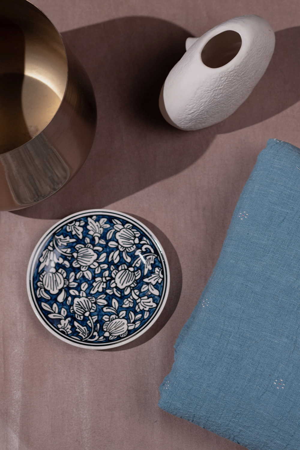 Cornflower Blue Kala Cotton Fabric