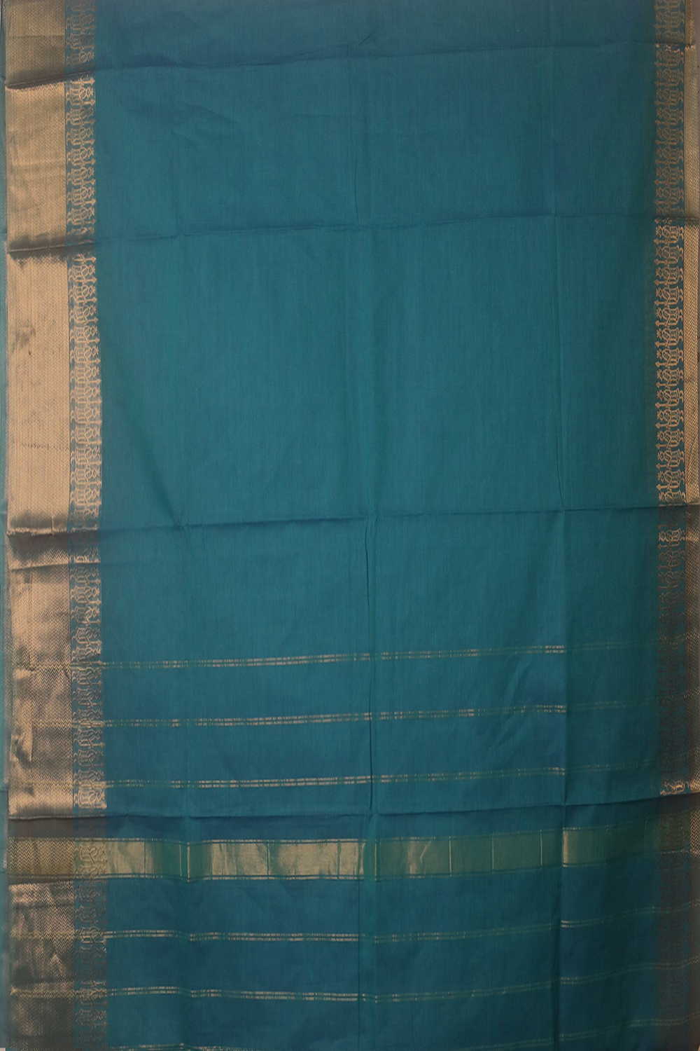 Shade of Blue Kanchipuram Cotton saree - Image 2