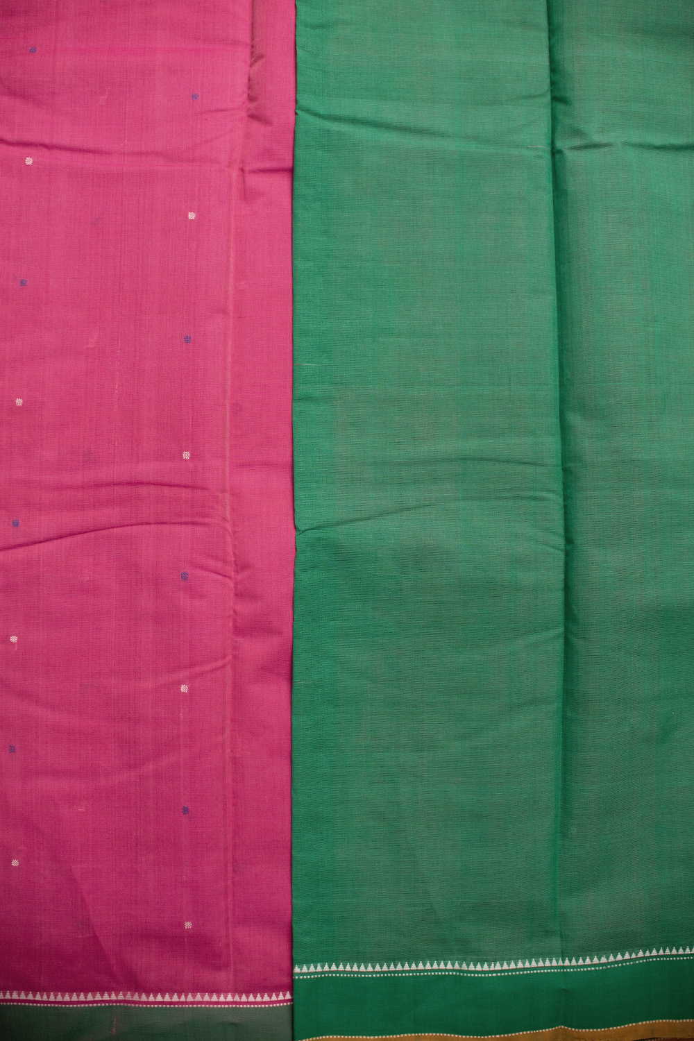 Shade of Pink Kanchipuram Cotton saree - Image 4