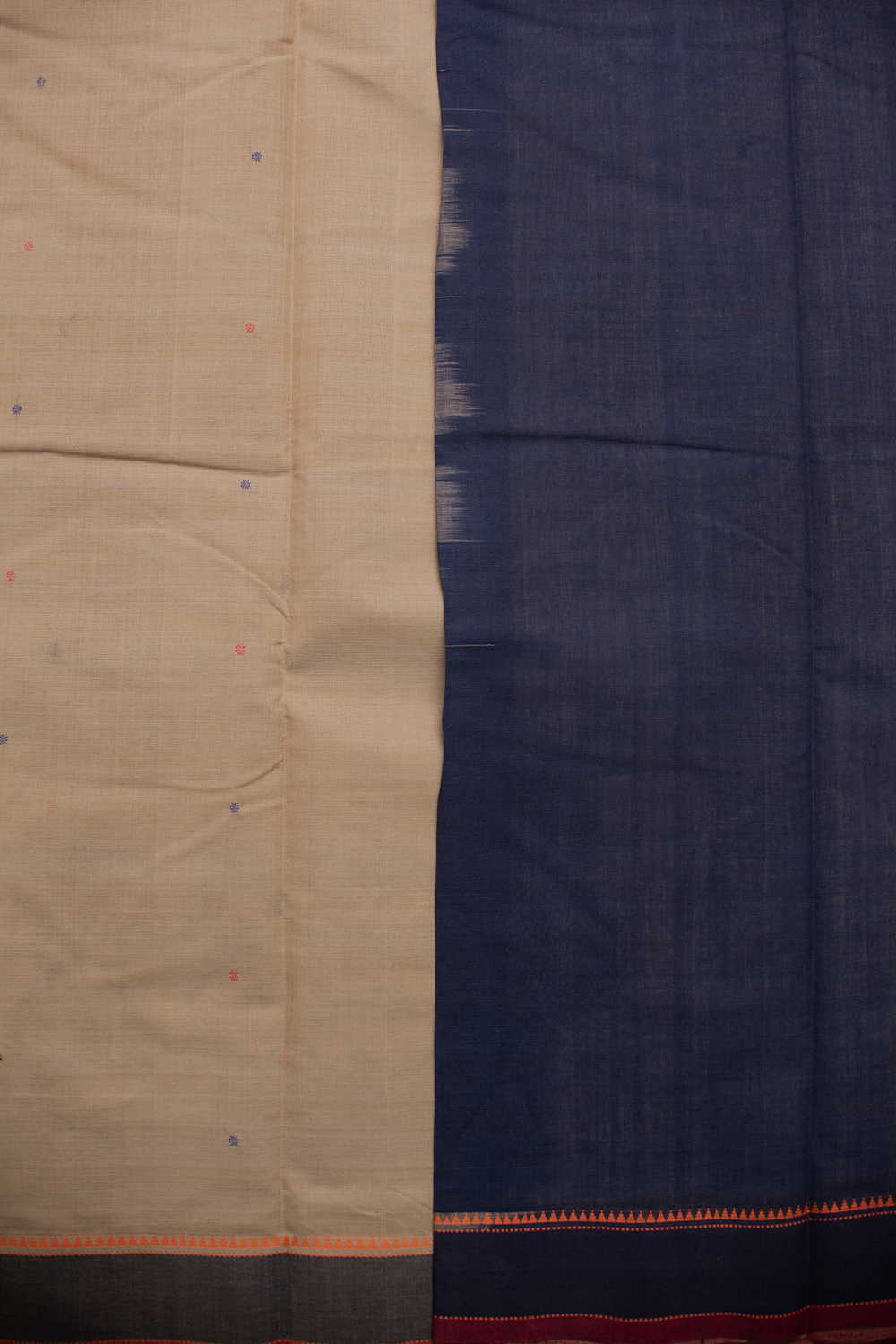 Sand Beige Kanchipuram Cotton saree - Image 4
